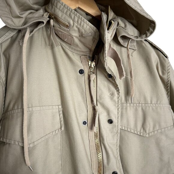 Tru-Spec Military Field Coat Khaki Cold Weather Parka Jacket Medium Liner - Picture 3 of 11